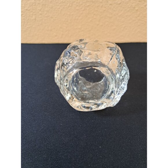 Vintage  Kosta Boda Ice Snowball Candle Holder Sweden Heavy Crystal - Picture 4 of 6